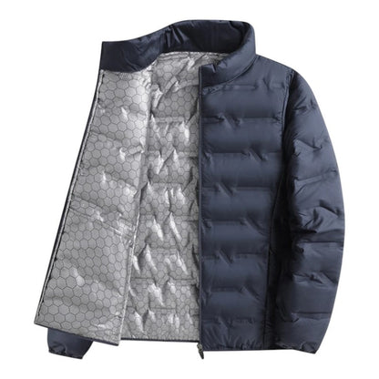 Men's Quilted Down Jacket - Blue