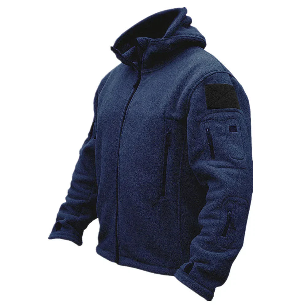 Men's Fleece Tactical Jacket - Grey