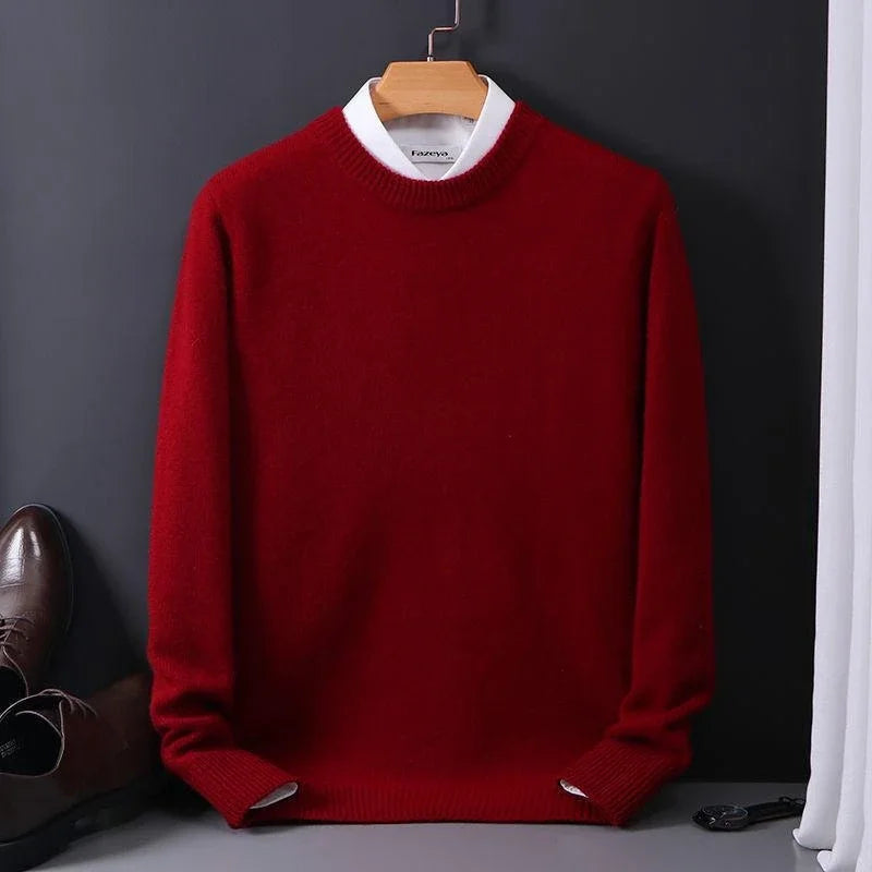 Men's Knit Sweater - Navy Blue