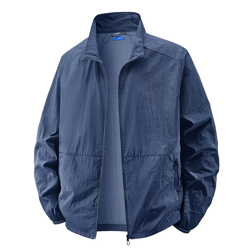 Men's Lightweight Zip Jacket - Khaki