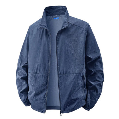 Men's Lightweight Zip Jacket - Khaki