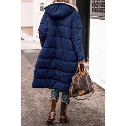 Women's Reversible Winter Coat - Orange