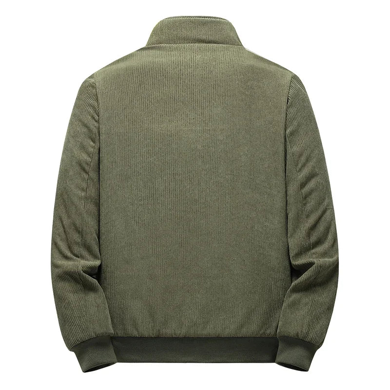 Men's Corduroy Fleece Lined Jacket - Khaki