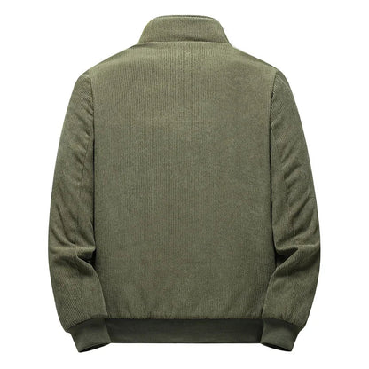 Men's Corduroy Fleece Lined Jacket - Khaki
