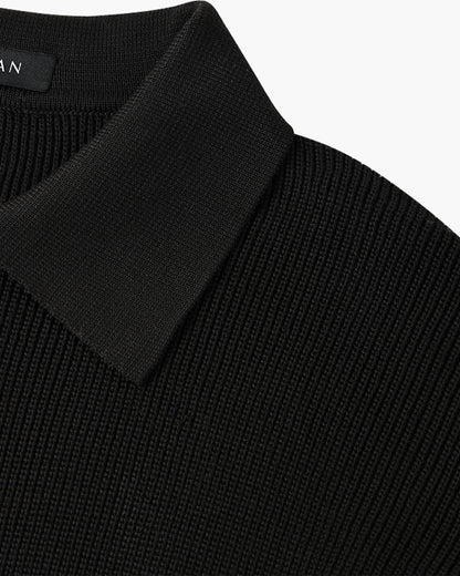 Men's Textured Zip Knit Sweater