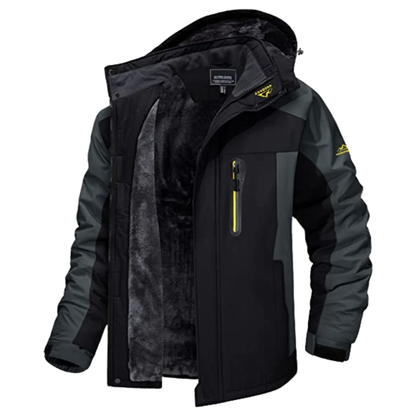 Men's Padded Winter Outdoor Jacket - Green