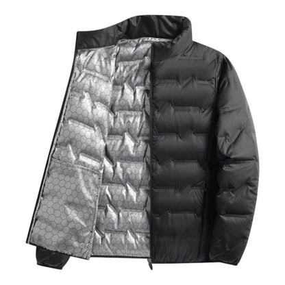 Men's Quilted Down Jacket - Blue