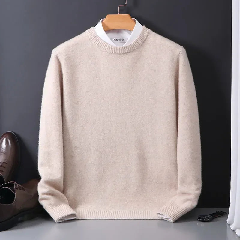 Men's Knit Sweater - Beige