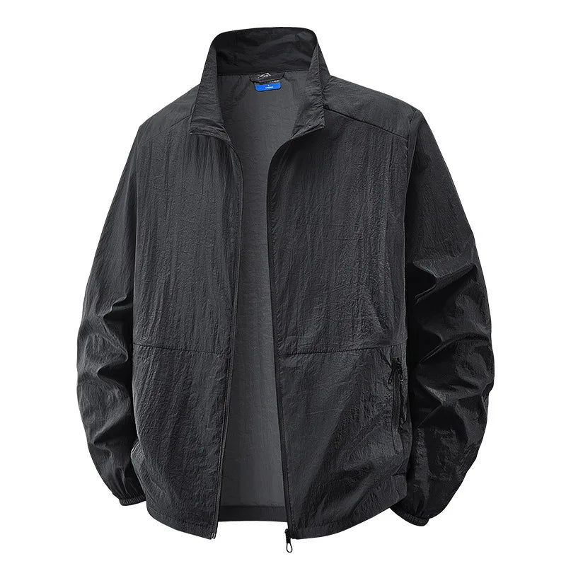 Men's Lightweight Zip Jacket - Khaki