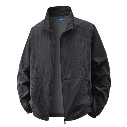 Men's Lightweight Zip Jacket - Khaki