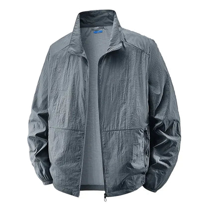 Men's Lightweight Zip Jacket - Khaki
