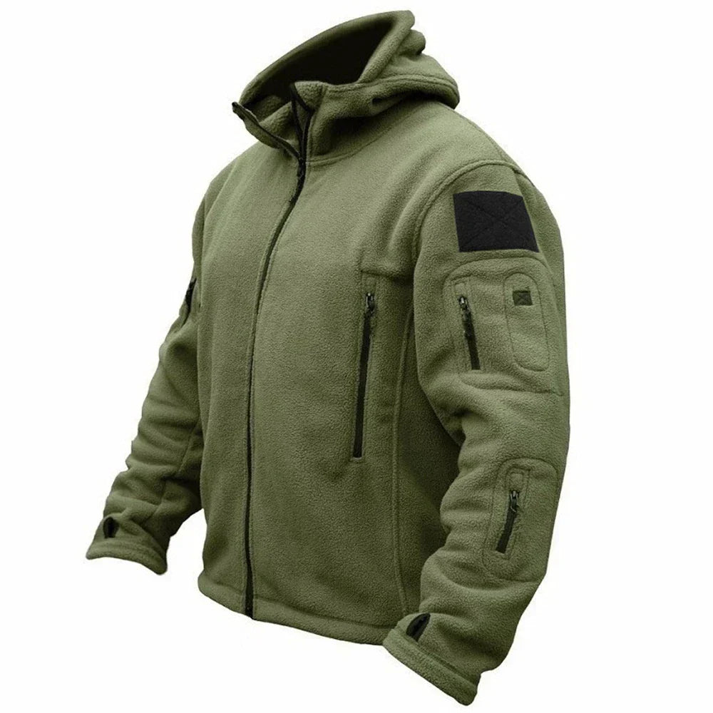 Men's Fleece Tactical Jacket - Grey