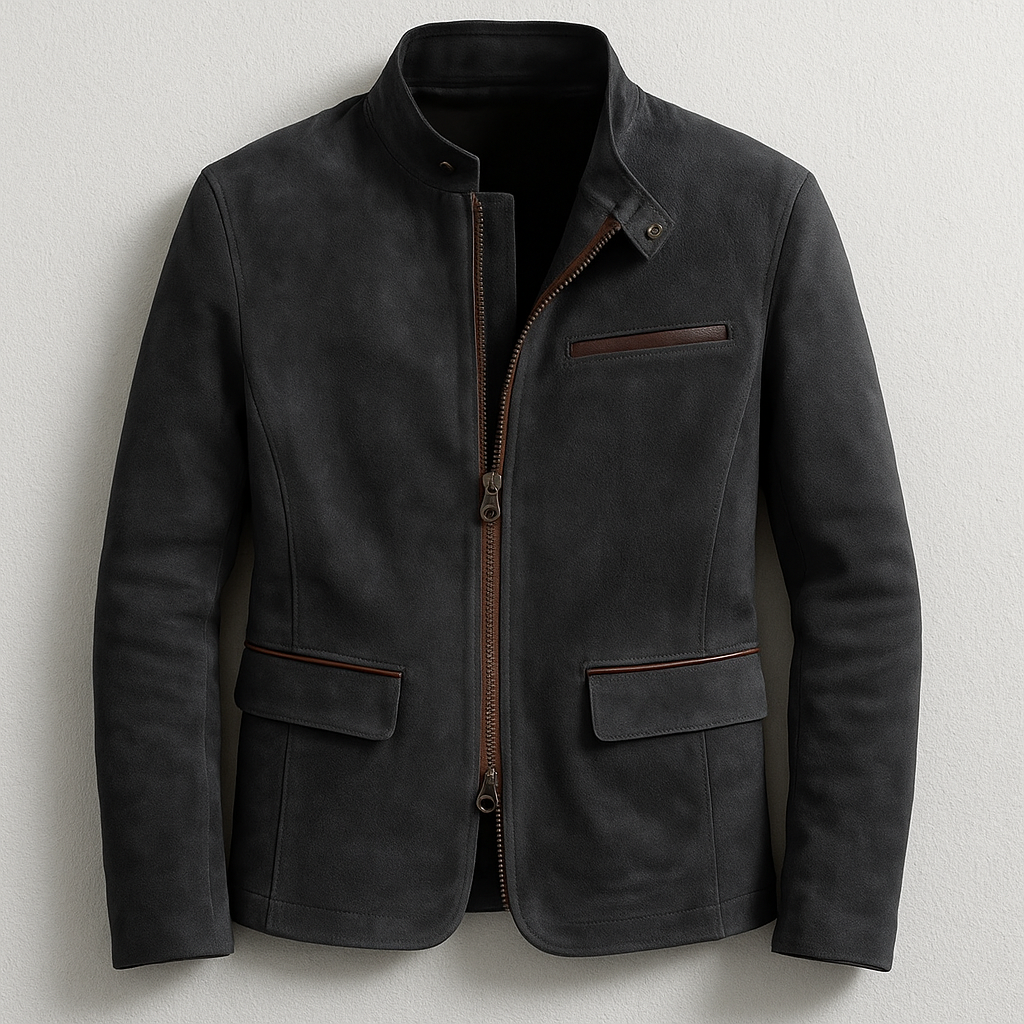 Men's Tailored Classic Jacket - Brown
