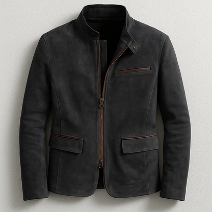 Men's Tailored Classic Jacket - Brown