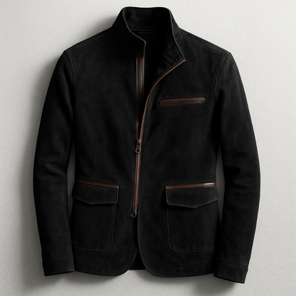 Men's Tailored Classic Jacket - Brown