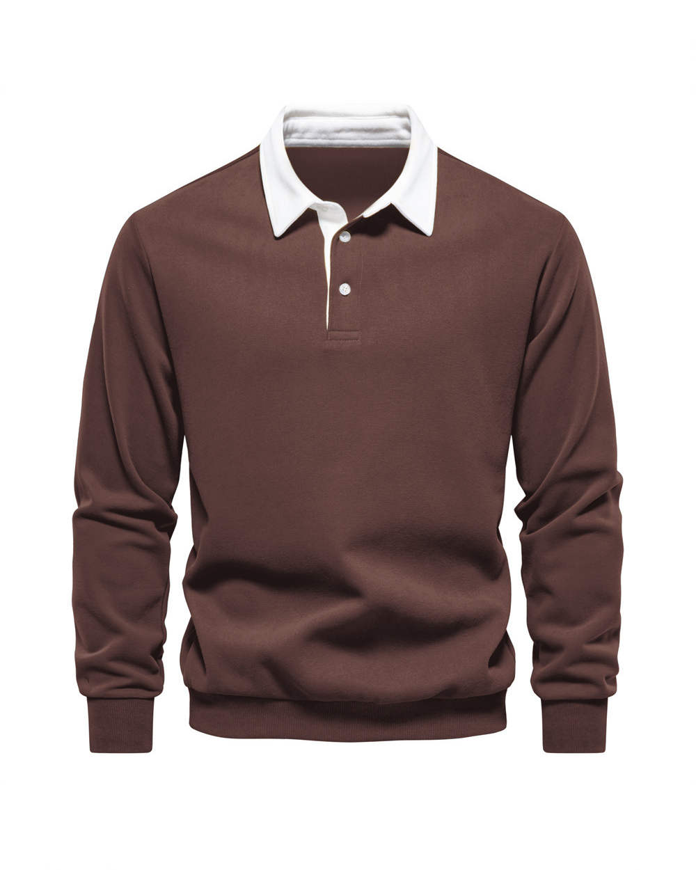 Men's Knit Polo Sweater - Navy Blue