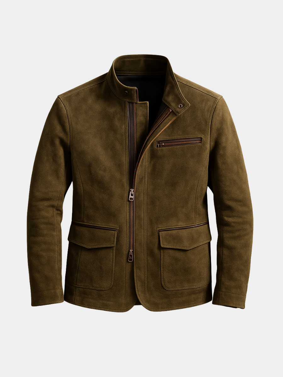 Men's Tailored Classic Jacket - Brown