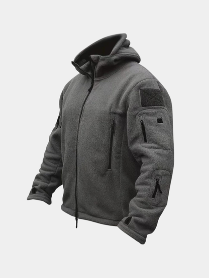 Men's Fleece Tactical Jacket - Grey