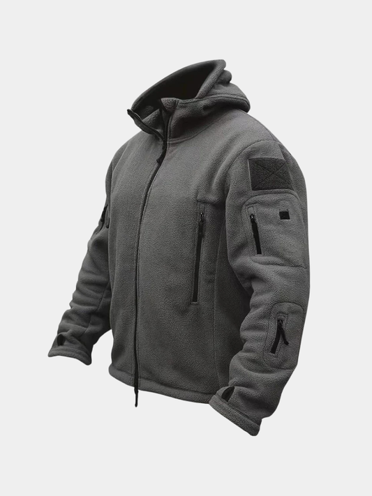 Men's Fleece Tactical Jacket - Grey