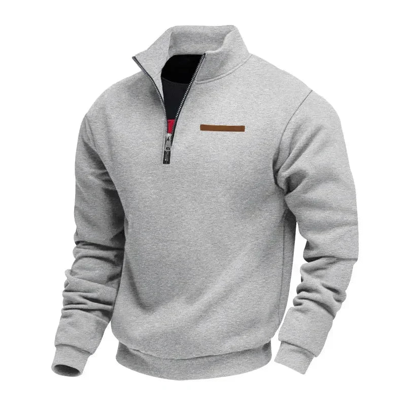 Men's Fleece Quarter Zip Pullover - Black