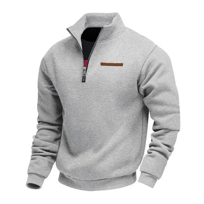 Men's Fleece Quarter Zip Pullover - Black