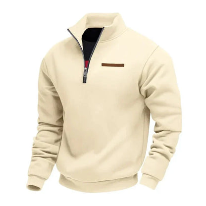 Men's Fleece Quarter Zip Pullover - Black