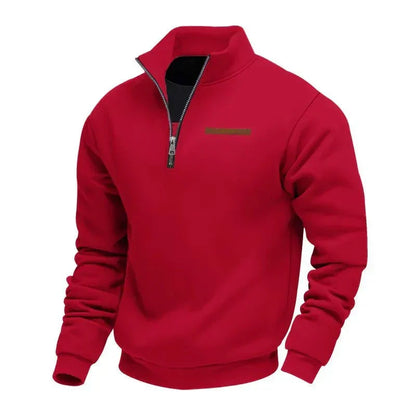 Men's Fleece Quarter Zip Pullover - Black
