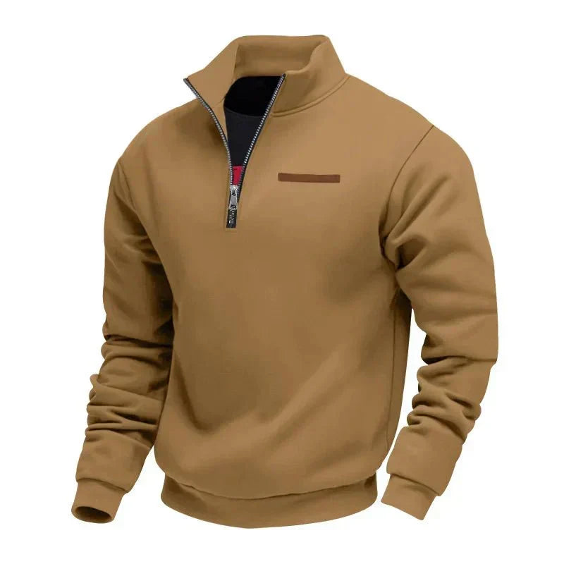Men's Fleece Quarter Zip Pullover - Black