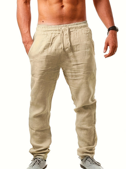 Men's Straight Leg Trousers - Black