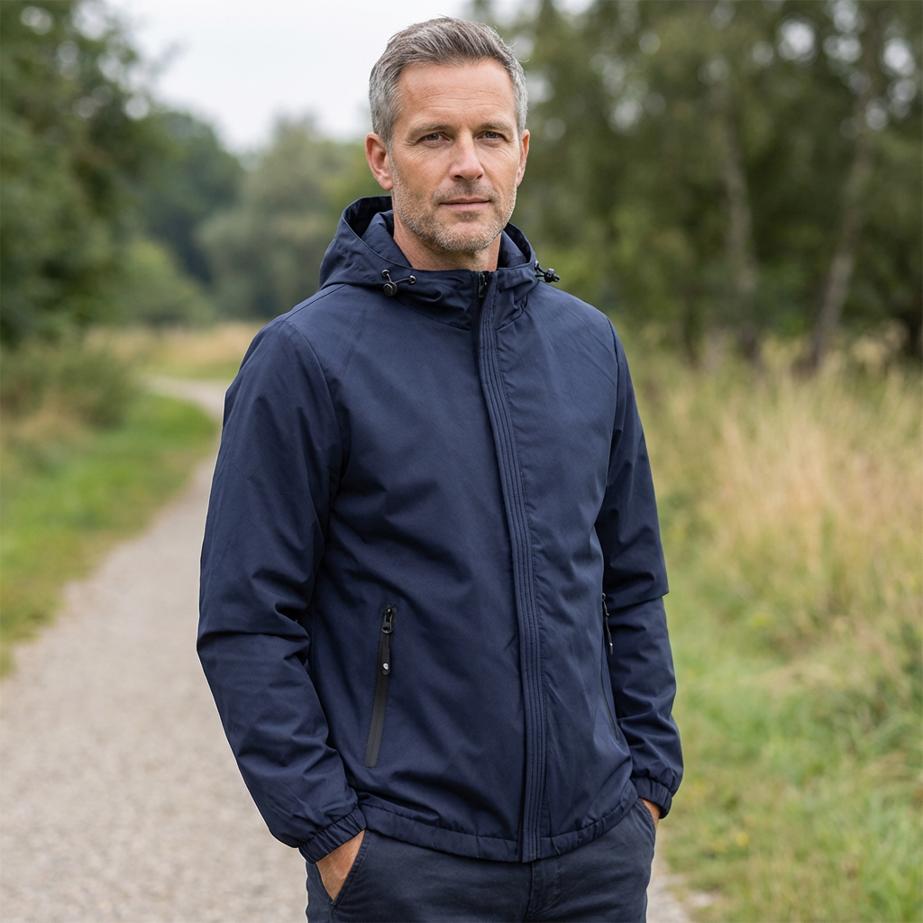 Men's Water Resistant Jacket - Blue