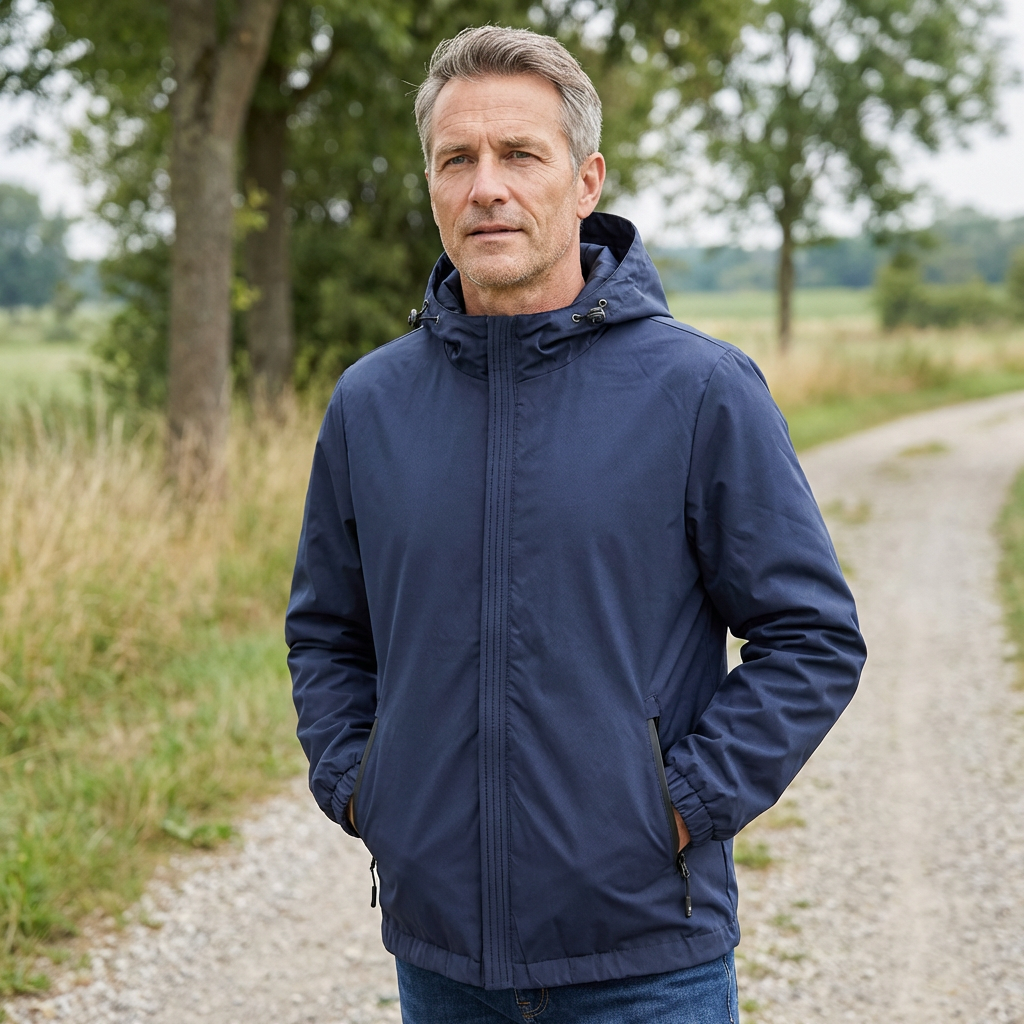 Men's Water Resistant Jacket - Blue
