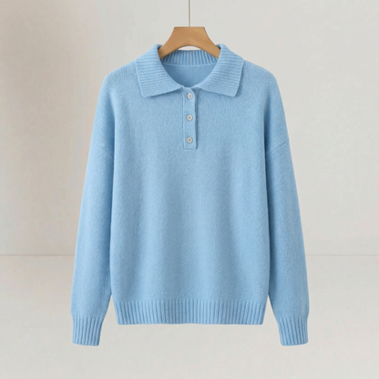 Women's Soft Knit Sweater - Blue