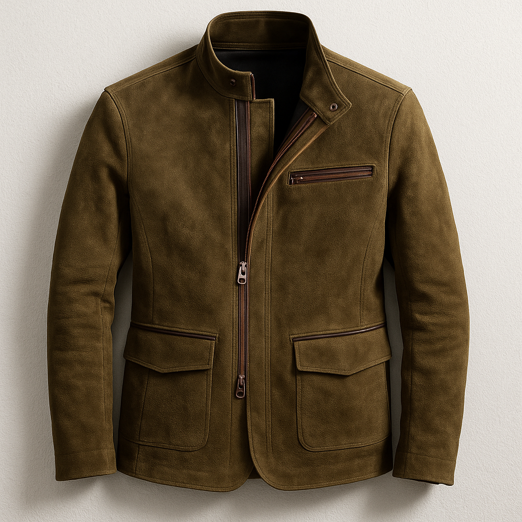 Men's Tailored Classic Jacket - Brown