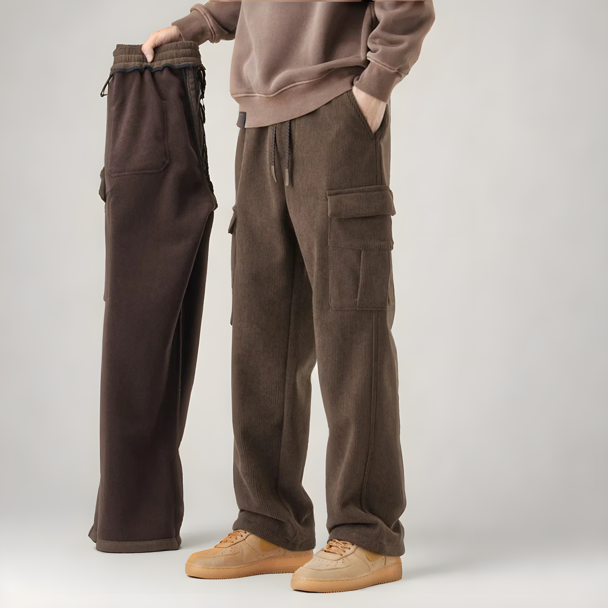 Men's Cargo Trousers - Black
