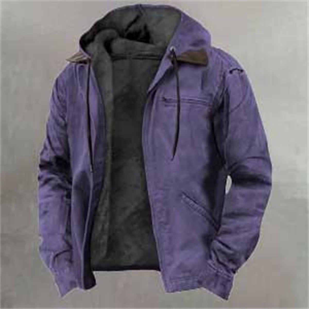 Men's Down Puffer Coat - Black