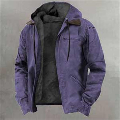 Men's Down Puffer Coat - Black