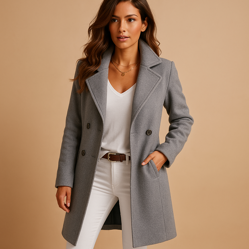 Women's Classic Longline Coat - Black