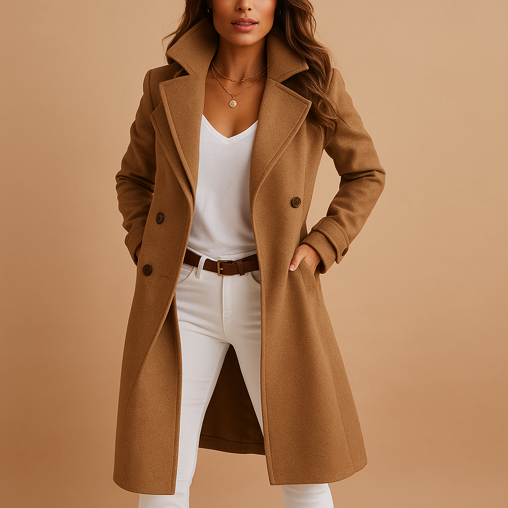 Women's Classic Longline Coat - Black