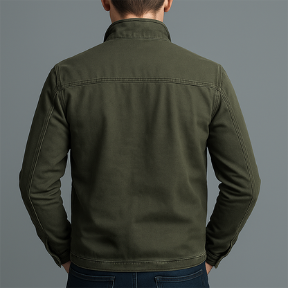 Men's Cotton Field Jacket - Army Green